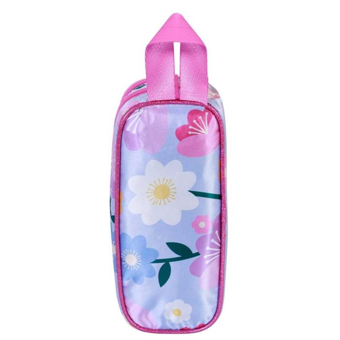 Disney Minnie Mouse Estuche Portatodo 3D Doble Spring con Relieve y Doble Compartimento, Lila 2