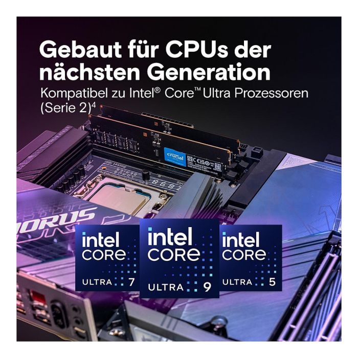 Crucial CT2K32G64C52CU5 Kit de Memoria RAM 64GB (2x32GB) DDR5 6400MT/s CL52 288-pin DIMM 2