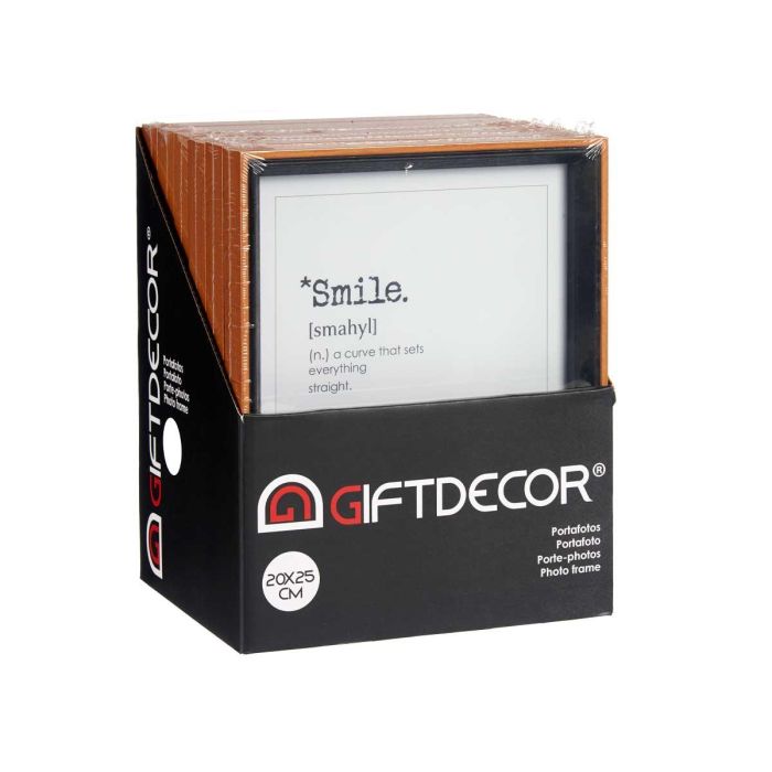Giftdecor Portafotos Madera 20x25 Marron y Negro (Set de 24) 2