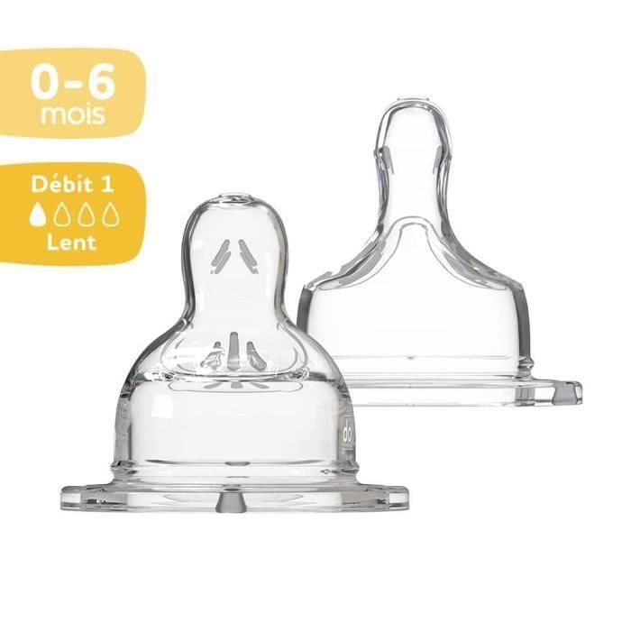 DODIE Flat Tet Cuello ancho 0-6 meses Silicona 1 DODIE Flat Tet Cuello ancho 0-6 meses Silicona 1