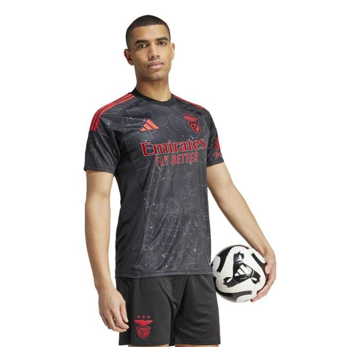Camiseta de Fútbol de Manga Corta Hombre Adidas SLB Benfica Negro L 1
