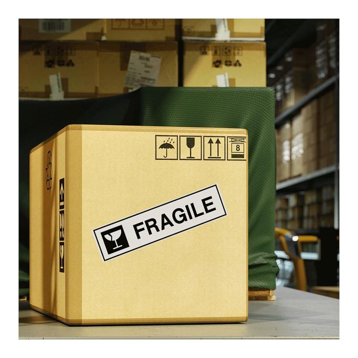 Brother Cinta Continua de Papel Térmico Adhesivo Blanco 50 mm x 30,48 M