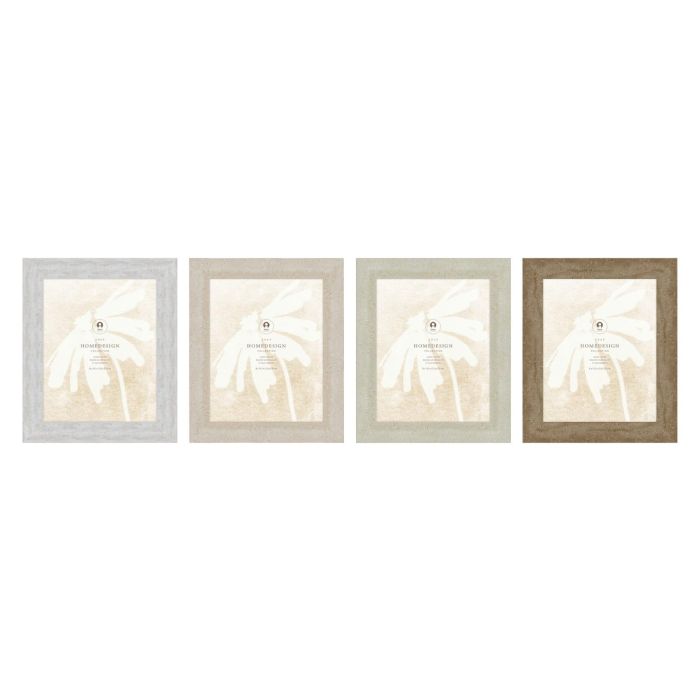 Marco Foto 20X25 Scandi DKD Home Decor Beige Blanco 2 x 31 x 26 cm (4 Unidades)