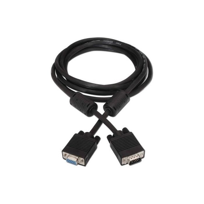 AISENS - CABLE SVGA CON FERRITA, HDB15/M-HDB15/H, NEGRO, 1.8M 1 AISENS - CABLE SVGA CON FERRITA, HDB15/M-HDB15/H, NEGRO, 1.8M 1
