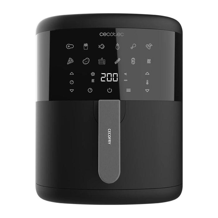 Cecotec Cecofry Bombastik 6000 Sencillo 6 L Independiente 1700 W Freidora de aire caliente Negro Cecotec Cecofry Bombastik 6000 Sencillo 6 L Independiente 1700 W Freidora de aire caliente Negro