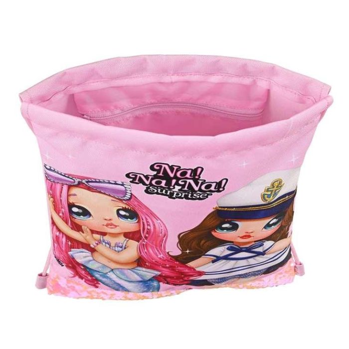 Mochila Saco Infantil Na!Na!Na! Surprise Sparkles Rosa 26 x 34 x 1 cm 3 Mochila Saco Infantil Na!Na!Na! Surprise Sparkles Rosa 26 x 34 x 1 cm 3