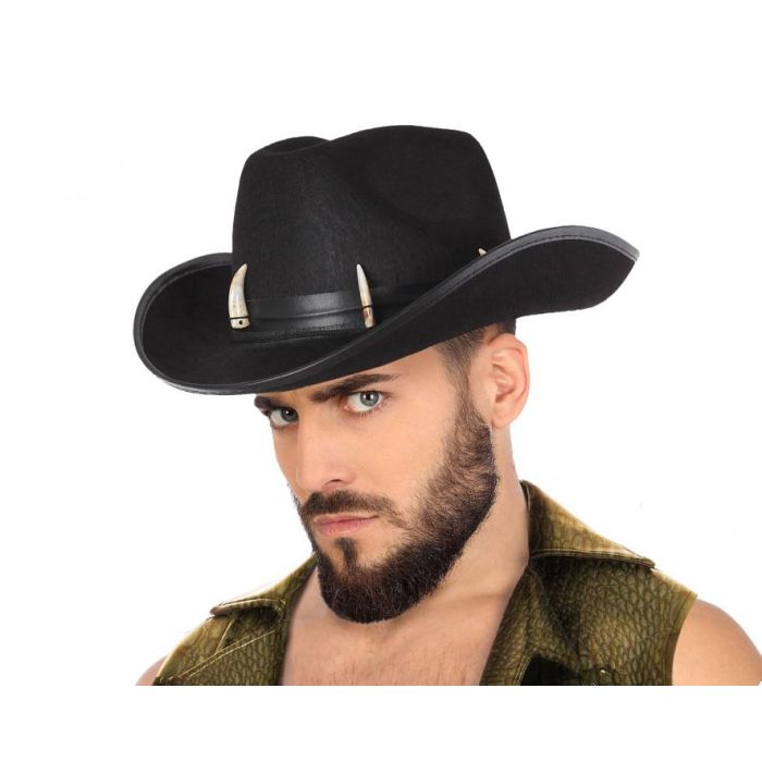 Sombrero Oeste Negro Hombre Adulto