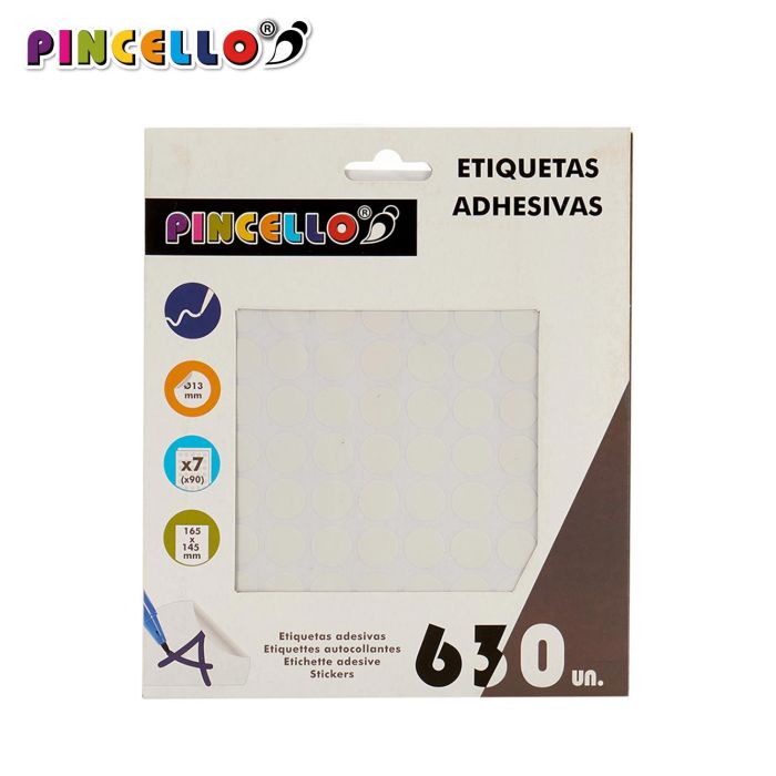 Etiquetas Adhesivas Diam 13Mm 7 Paginas Pincello (120 Unidades) 1 Etiquetas Adhesivas Diam 13Mm 7 Paginas Pincello (120 Unidades) 1