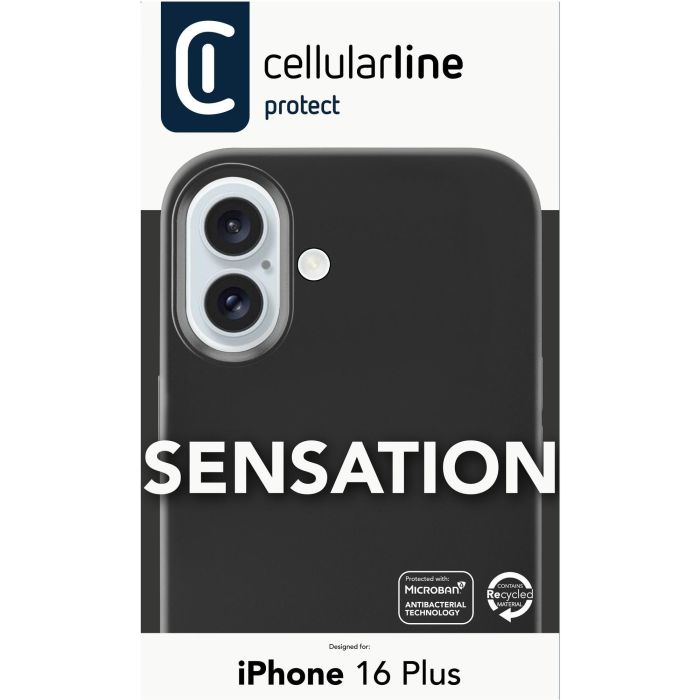 Cellularline Sensation Case iPhone 16 Plus Black 3 Cellularline Sensation Case iPhone 16 Plus Black 3
