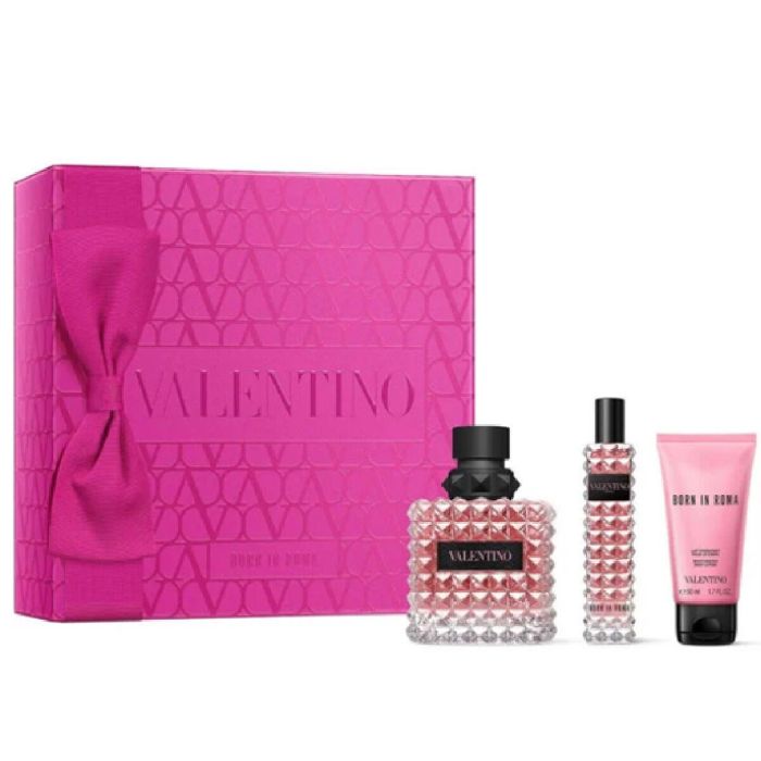 Set Valentino Born In Roma Donna 100 mL Edp Vapo + Vs 15 mL + Bd 50 mL Xmas24