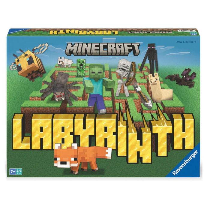 RAVENSBURGER Juego de Mesa Labyrinth Minecraft, para 2-4 Jugadores, Edad +7 Años, Clásico Estrategia Familiar
