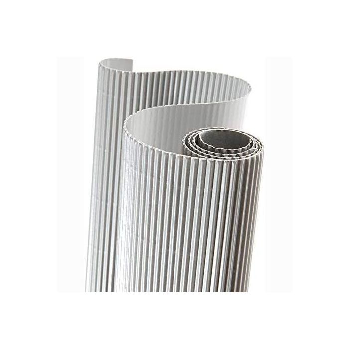 Canson Rollo de Cartón Ondulado 300 gr 50x70 cm Plata -10U- Canson Rollo de Cartón Ondulado 300 gr 50x70 cm Plata -10U-