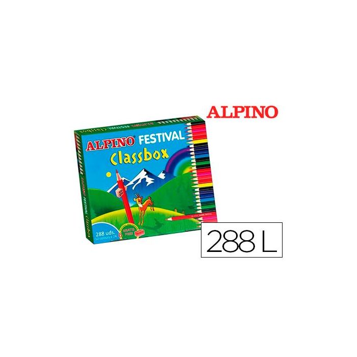 Alpino Lápices De Colores Festival Classbox C-Surtidos Pack Economy Caja 288 Ud