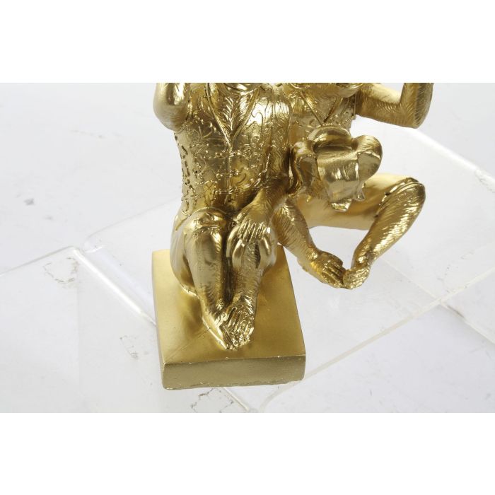 DKD Home Decor Portavela Colonial de Resina con Diseño Mono Dorado (Set de 4 Unidades) - 11 cm Ancho x 11 cm Largo x 21 cm Alto 2 DKD Home Decor Portavela Colonial de Resina con Diseño Mono Dorado (Set de 4 Unidades) - 11 cm Ancho x 11 cm Largo x 21 cm Alto 2