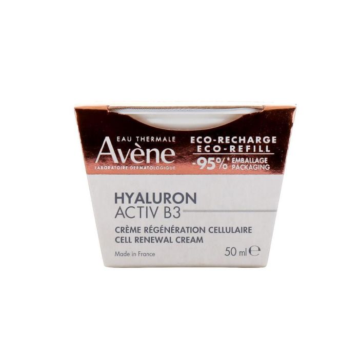 Avène HYALURON ACTIV B3 Crema Regeneradora Celular Antiedad, Antiarrugas con Ácido Hialurónico y Niacinamida Recarga 50 ml