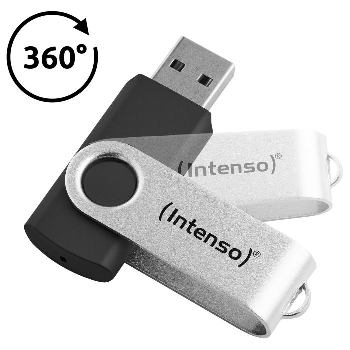 Intenso 3543480 Memoria USB 3.2 Gen 1 Lápiz, 32 GB, Hasta 70 MB/s, USB-A, Compatible con USB 3.0/3.1, Plástico y Metal, Office Line