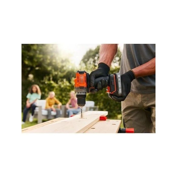 Black&Decker Taladro Atornillador a Batería 18V 2x2Ah BCD382D2XK 3 Black&Decker Taladro Atornillador a Batería 18V 2x2Ah BCD382D2XK 3
