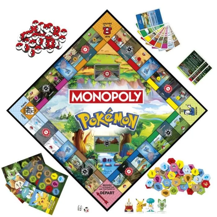 Monopoly Pokémon, Juego de Mesa HASG0716101, para Niños y Fans de Pokémon, 2-4 Jugadores, Duración Aprox. 45 Minutos, Edad 8+ 1 Monopoly Pokémon, Juego de Mesa HASG0716101, para Niños y Fans de Pokémon, 2-4 Jugadores, Duración Aprox. 45 Minutos, Edad 8+ 1