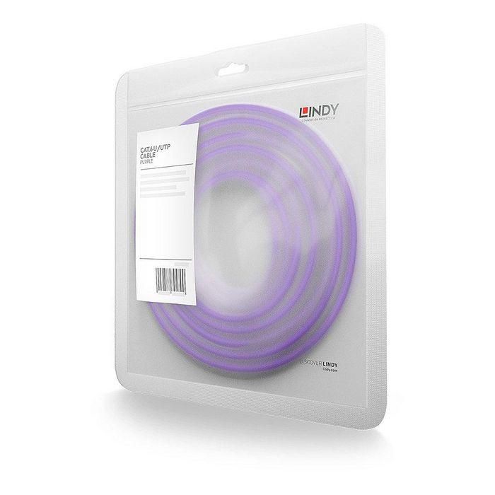 Lindy 0.3m Cat.6 U/UTP Network Cable, Purple 2 Lindy 0.3m Cat.6 U/UTP Network Cable, Purple 2