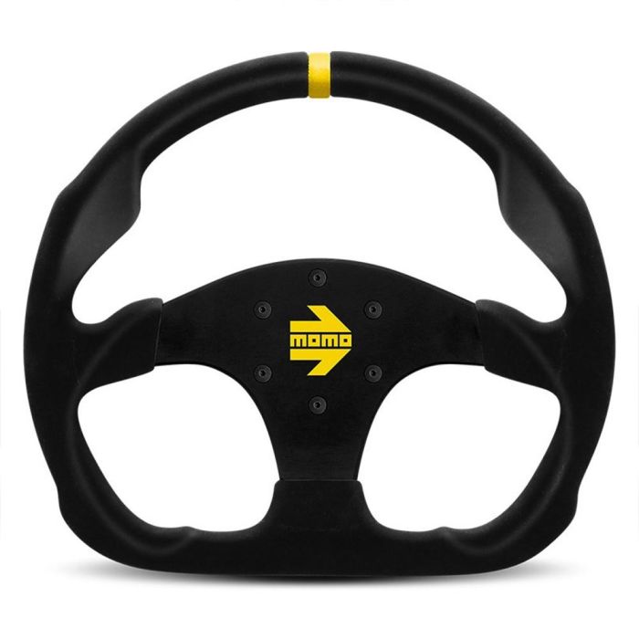 Momo MOMVR30C32SUBLKR Volante Deportivo Mod.30 320 mm Piel Negro Máximo Agarre Diseño Elegante para Coche Momo MOMVR30C32SUBLKR Volante Deportivo Mod.30 320 mm Piel Negro Máximo Agarre Diseño Elegante para Coche