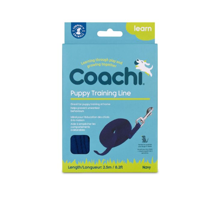 Coachi Correa de Adiestramiento Puppy Training Line para Cachorros y Perros Azules 2.5M Nylon Ligera - Ayuda a Evitar Comportamientos No Deseados en Casa 0 Coachi Correa de Adiestramiento Puppy Training Line para Cachorros y Perros Azules 2.5M Nylon Ligera - Ayuda a Evitar Comportamientos No Deseados en Casa 0