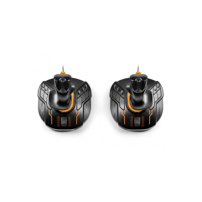 Thrustmaster T.16000M FCS SPACE SIM DUO Palanca de mando Analógico/Digital USB para PC Negro/Naranja (2 piezas) 2