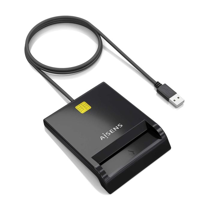 AISENS - LECTOR DE TARJETA INTELIGENTE DNI, NEGRO AISENS - LECTOR DE TARJETA INTELIGENTE DNI, NEGRO