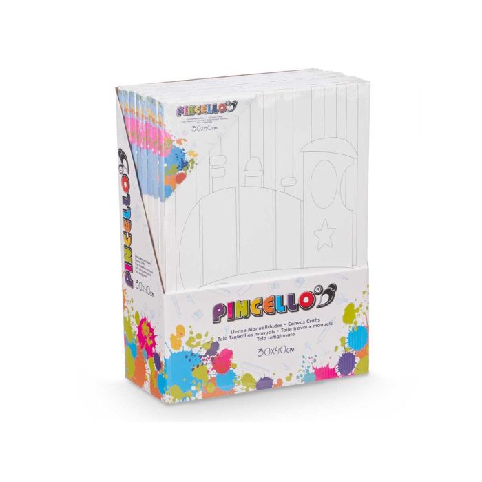 Lienzo para manualidades 30x40 cm vehículos surtidos - Pincello (16 Unidades) 2 Lienzo para manualidades 30x40 cm vehículos surtidos - Pincello (16 Unidades) 2