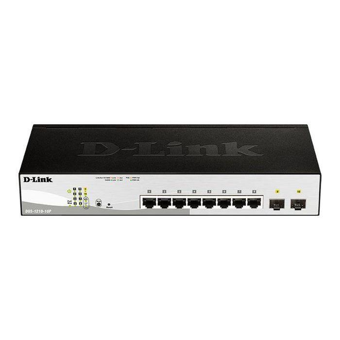 Switch D-Link DGS-1210-10P 10 Puertos/ RJ-45 Gigabit 10/100/1000 PoE/ SFP Switch D-Link DGS-1210-10P 10 Puertos/ RJ-45 Gigabit 10/100/1000 PoE/ SFP