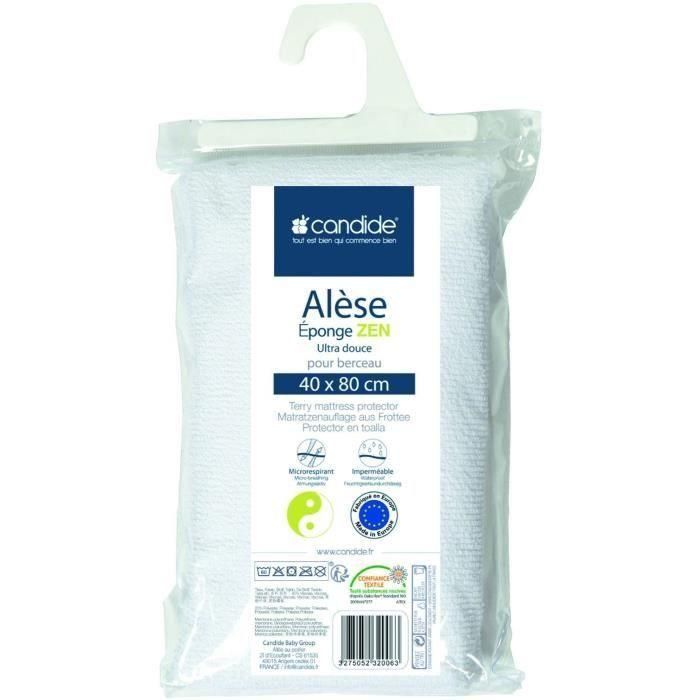 Candide 232006 Protector de colchón de esponja Zen 40x80 cm Blanco Candide 232006 Protector de colchón de esponja Zen 40x80 cm Blanco