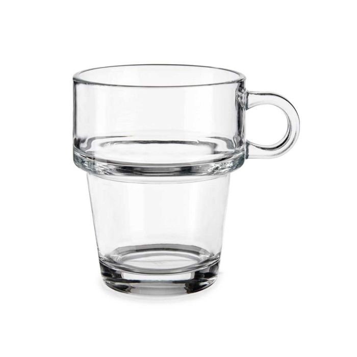 Taza de café y té Vivalto Z908-9/BHA6 Transparente Vidrio 270 ml (6 Unidades) 4