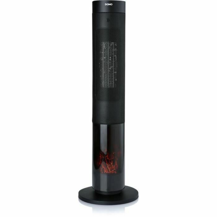 Domo DO7345H Calefactor cerámico con efecto leña 2000 W Negro 83,5 cm