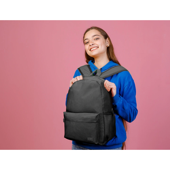 Liderpapel Core Mochila con Compartimento Lateral Elástico Negro 15 L 400x125x300 mm 9