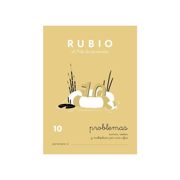 Rubio Cuaderno de problemas n.º 10 para el desarrollo intelectual del alumno, complementa y potencia las enseñanzas, Certificado FSC