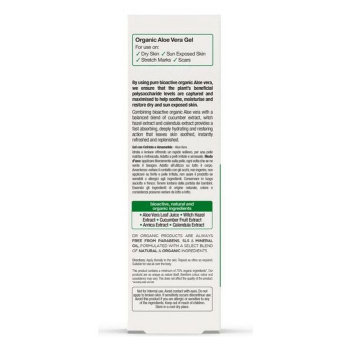 Dr. Organic Gel Aloe Vera Orgánico con Pepino 200ml 3