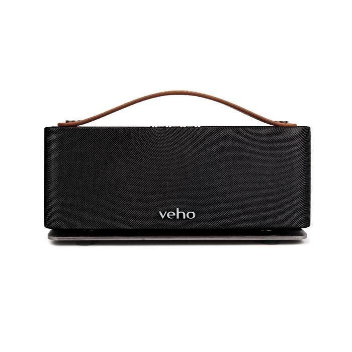 Veho MR-8 Altavoz Inalámbrico Bluetooth Retro 2x6W, Power Bank 4000mAh para Móviles, 32 Horas Batería