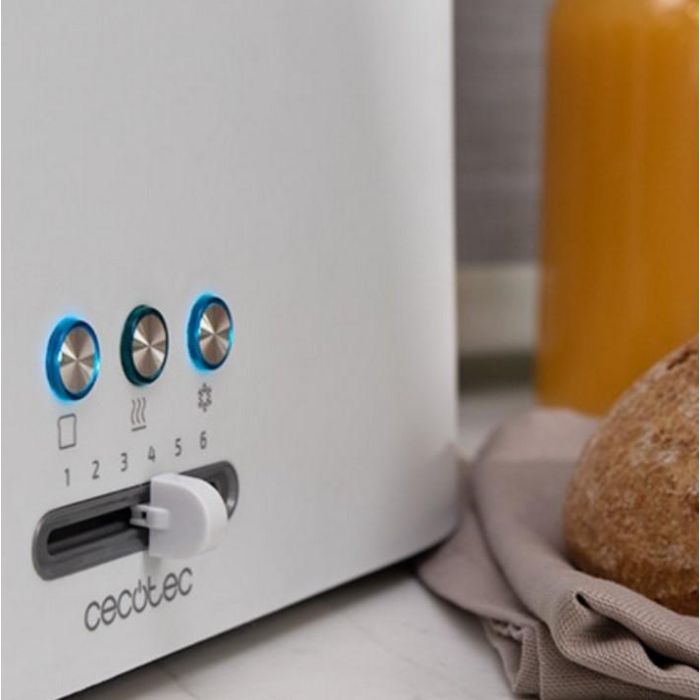 Cecotec 03188 tostadora 2 rebanada(s) 980 W Blanco 4 Cecotec 03188 tostadora 2 rebanada(s) 980 W Blanco 4