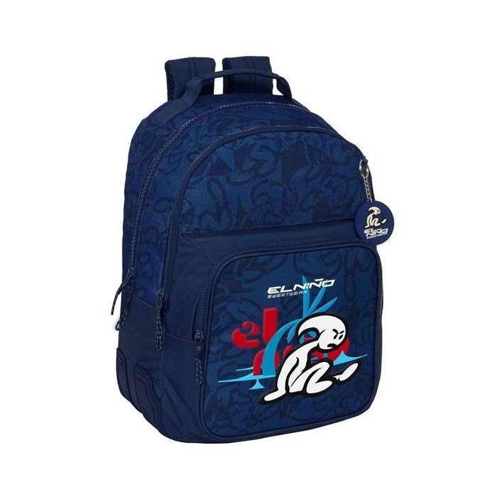 Mochila Escolar El Niño Paradise Azul marino 32 x 42 x 15 cm Mochila Escolar El Niño Paradise Azul marino 32 x 42 x 15 cm
