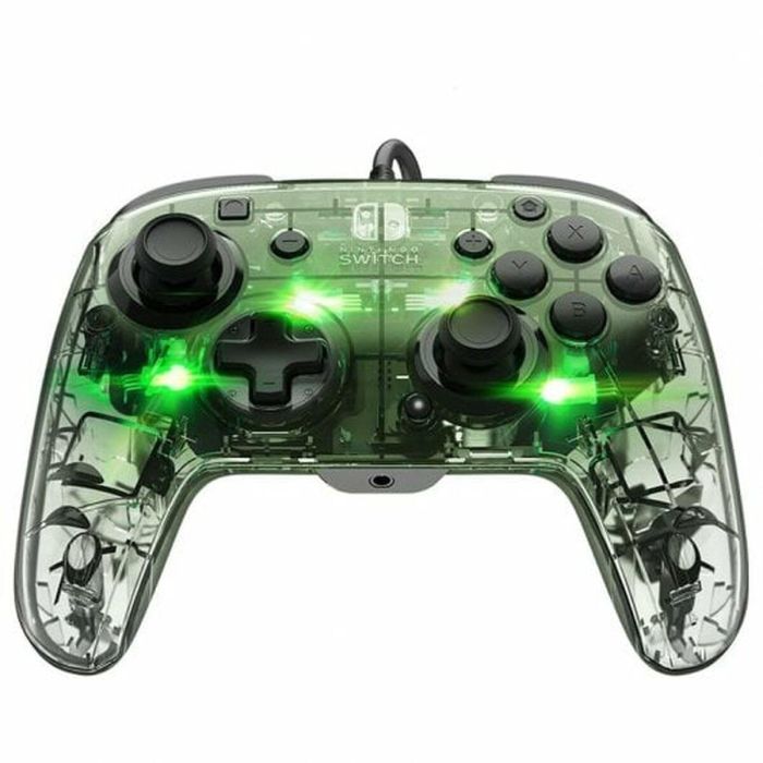 PDP Controlador Prismatic Afterglow con Cable para Nintendo Switch, Iluminación LED, Audio y Chat 3.5mm, Controles Integrados 1