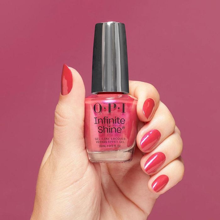 OPI INFINITE SHINE Esmalte Gel Uñas Larga Duración Efecto Gel 15 ml RojoRosa