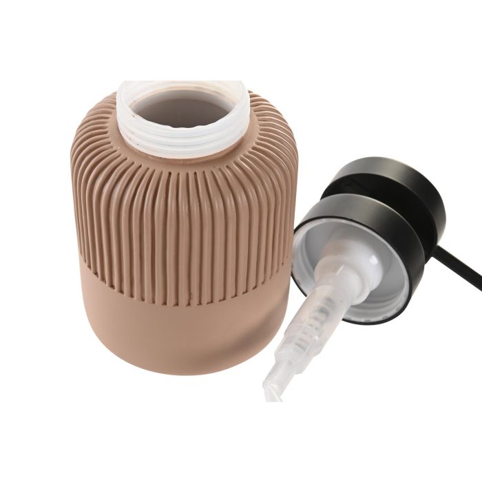 DKD Home Decor Dosificador Básico Terracota Negro Cemento y PP 10.5 x 15 x 8 cm 2