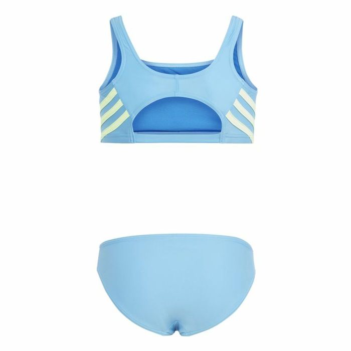 Bikini-Braga Para Niñas Adidas 3 Bandas Azul 6
