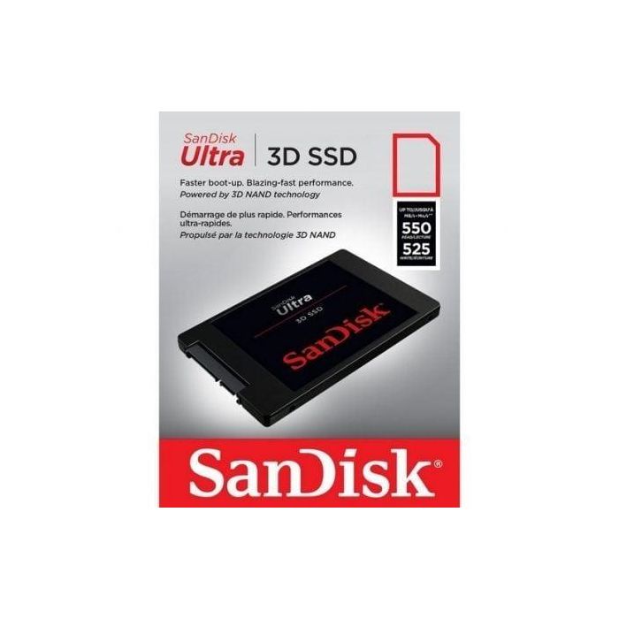 Disco SSD SanDisk Ultra 3D 500GB/ SATA III 4