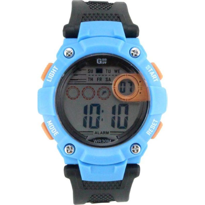G&B TIME Reloj G-Body Digital con Pantalla LCD para Hombre, Modelo WR30M - Con Estuche