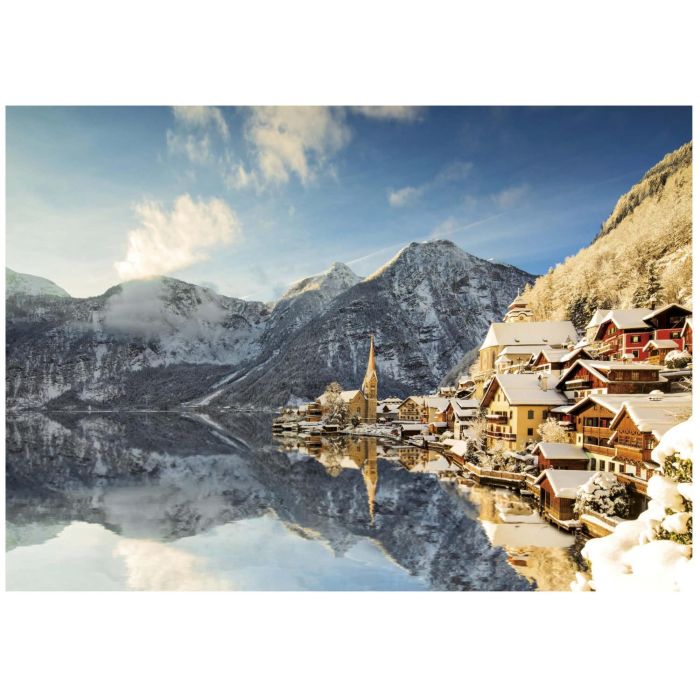 Educa Puzzle Invierno en Hallstatt 1500 Piezas, Incluye Cola FIX PUZZLE® para un acabado perfecto, Multicolor 1