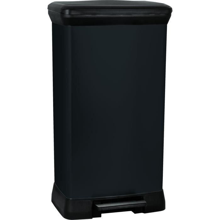 Cubo de pedales CURVER - 50 L - Negro Cubo de pedales CURVER - 50 L - Negro