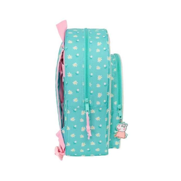 Mochila Escolar Peppa Pig Pretty flowers Amarillo Menta 26 x 34 x 11 cm 2 Mochila Escolar Peppa Pig Pretty flowers Amarillo Menta 26 x 34 x 11 cm 2