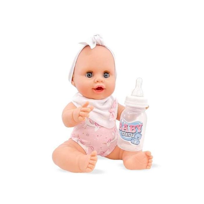 Muñeca baby susu niña babero blanco con accesorios 38cm 1 Muñeca baby susu niña babero blanco con accesorios 38cm 1