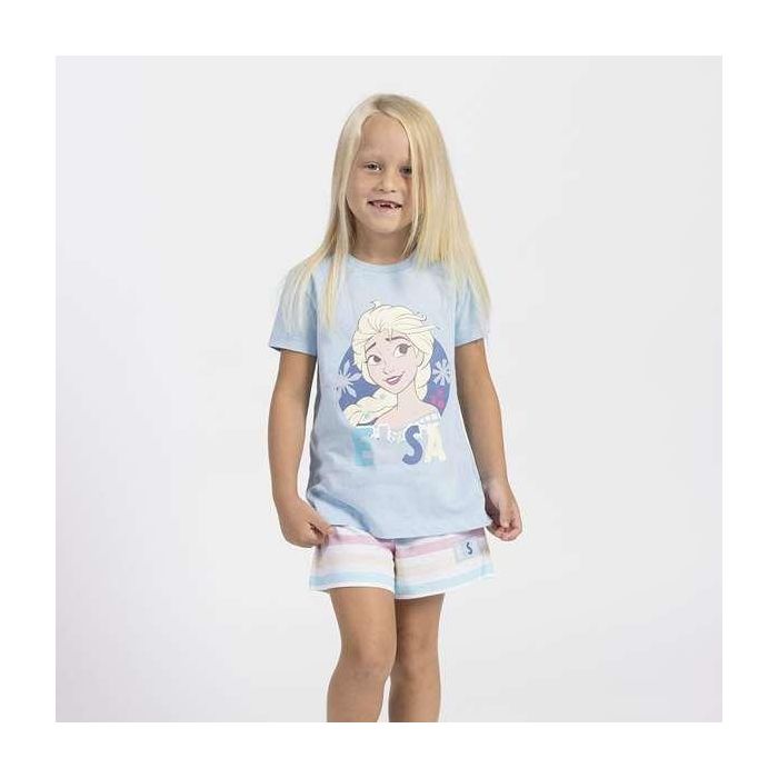 Pijama corto single jersey frozen 4 años 2