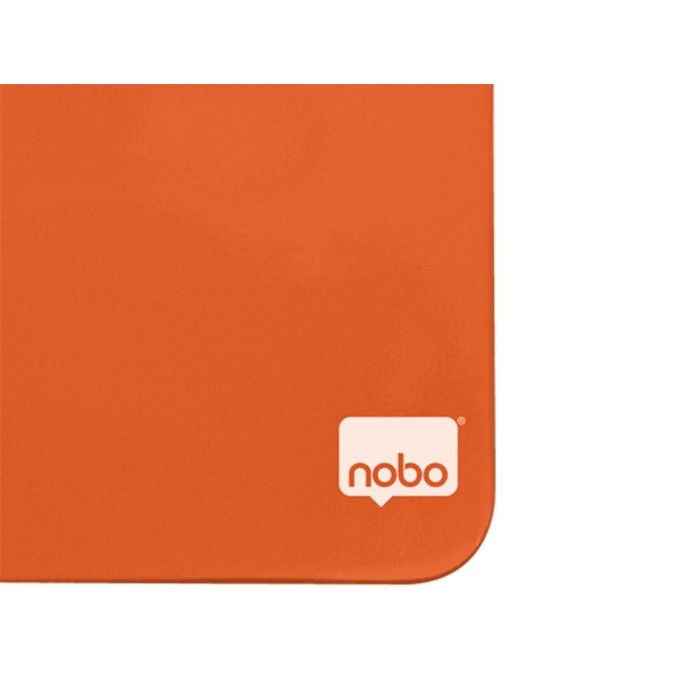 Pizarra Nobo Magnetica Para El Hogar Color Naranja 360x360 mm 2